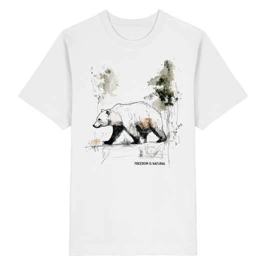 Bär Sketch Art Style - Heavy Oversized Organic Shirt