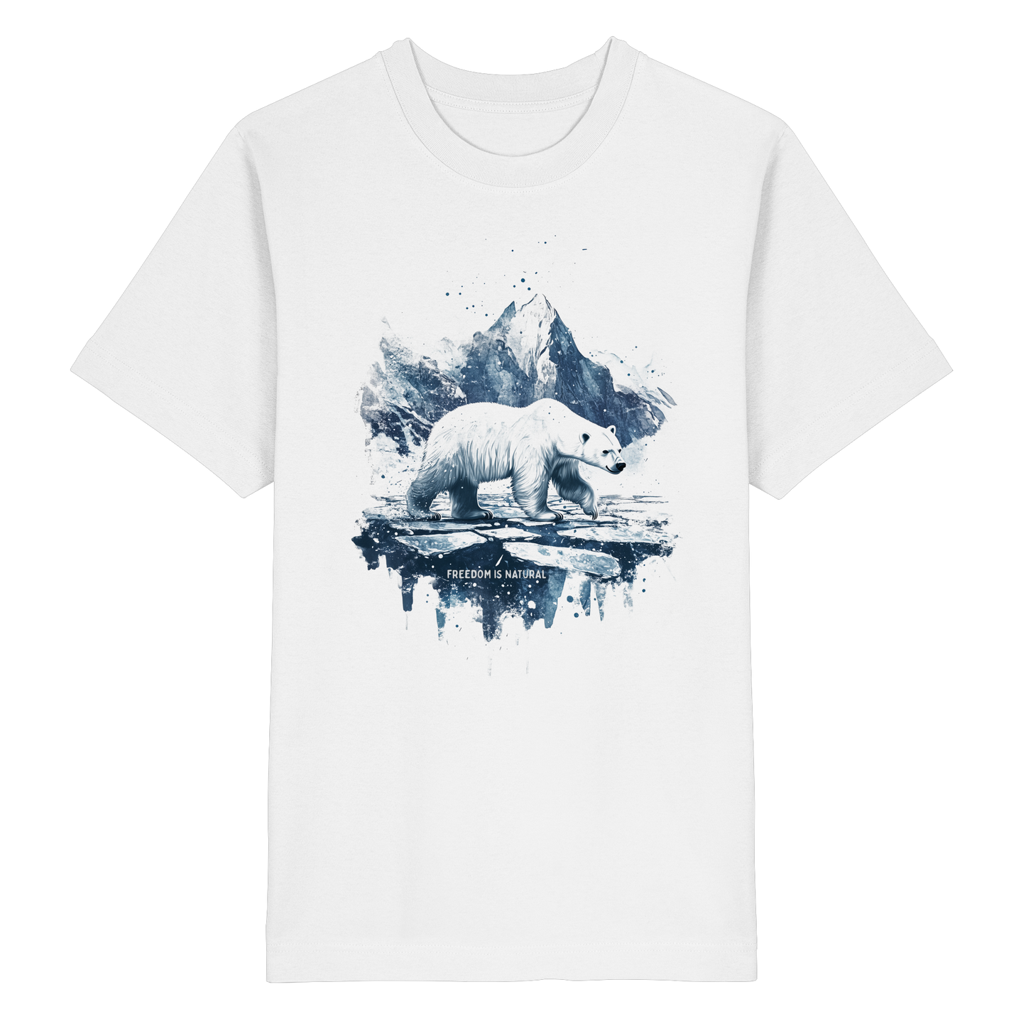 Eisbär Watercolor Style - Heavy Oversized Organic Shirt