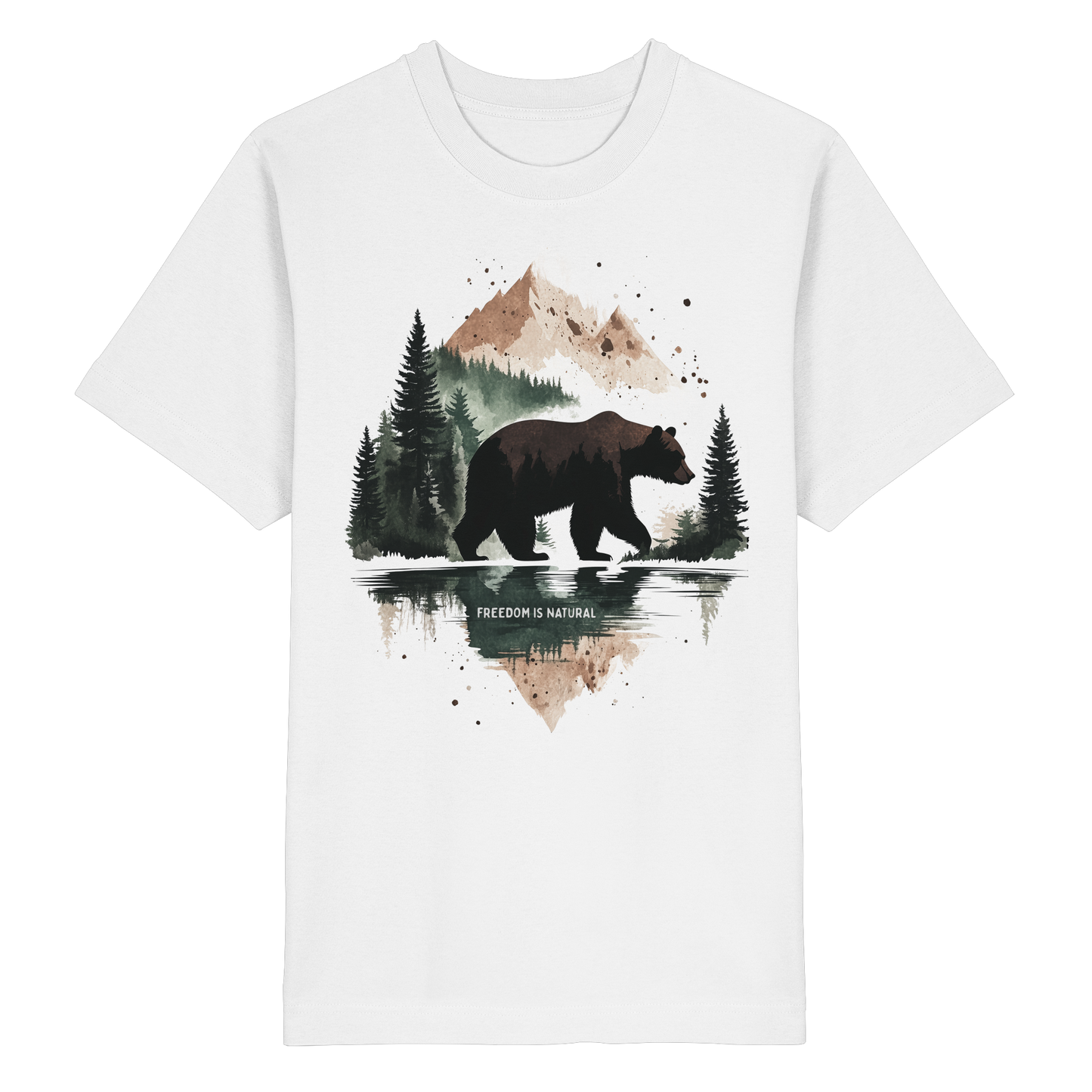 Bär Watercolor Style - Heavy Oversized Organic Shirt