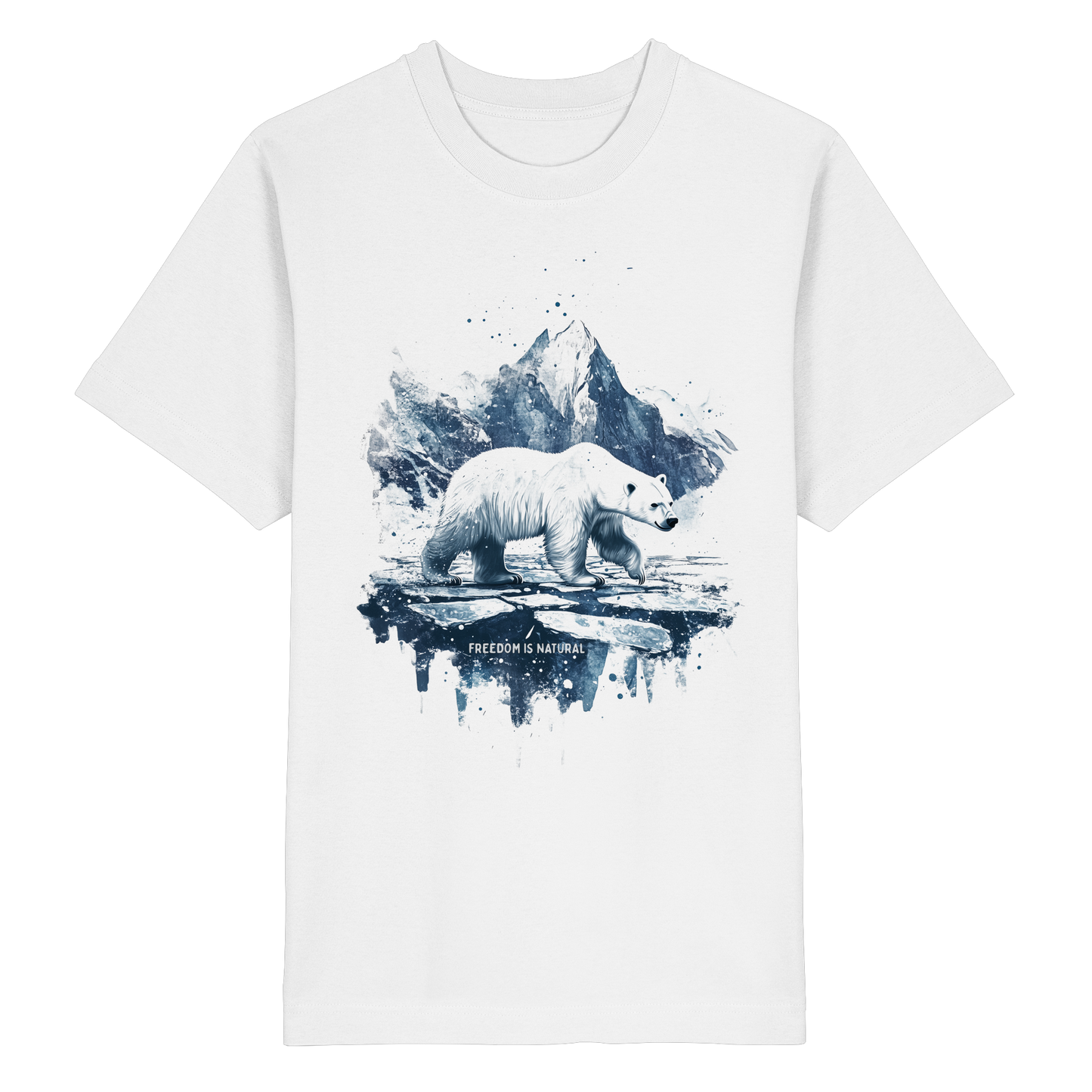 Eisbär Watercolor Style - Heavy Oversized Organic Shirt