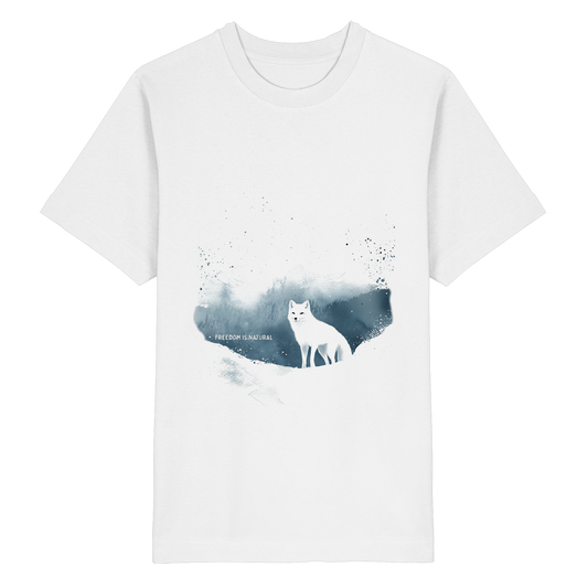 Schneefuchs Watercolor Style - Heavy Oversized Organic Shirt