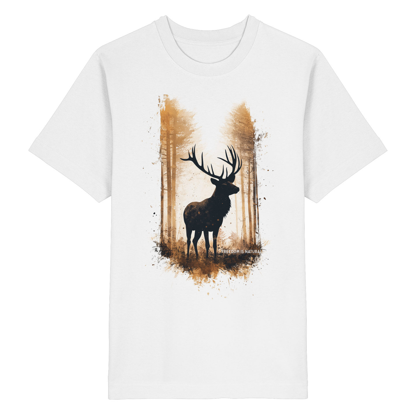 Hirsch Watercolor Style - Heavy Oversized Organic Shirt