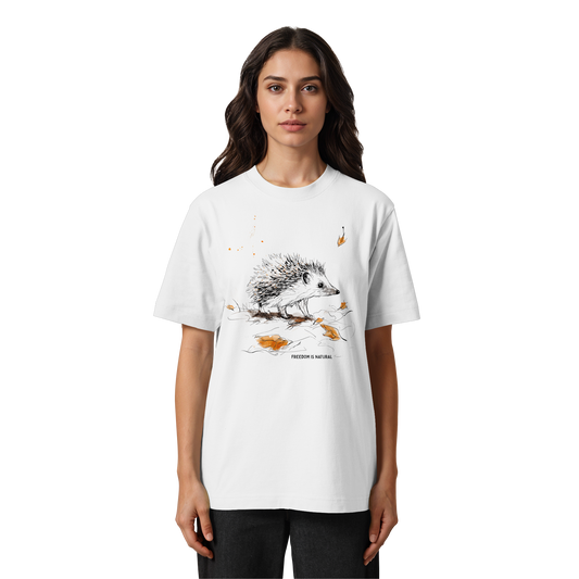 Igel Sketch Art Style - Heavy Oversized Organic Shirt