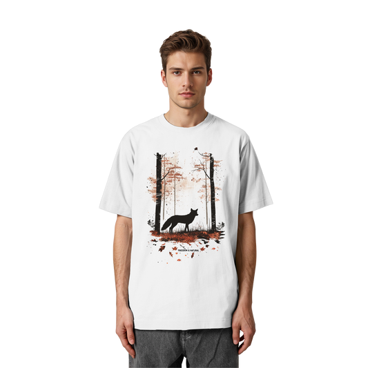Fuchs Watercolor Style - Heavy Oversized Organic Shirt