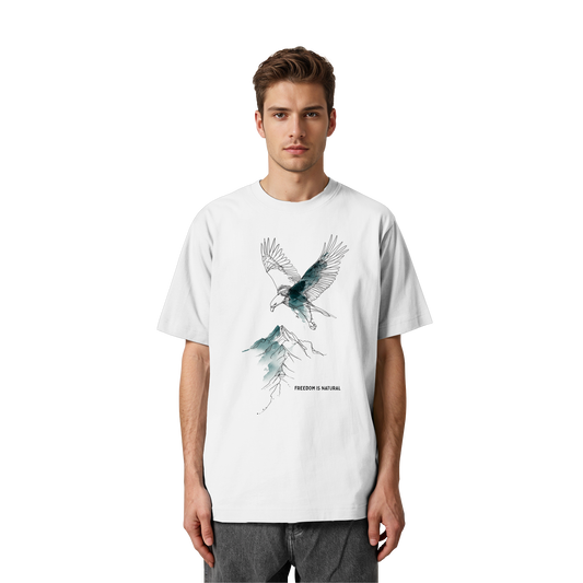 Adler Sketch Art Style - Heavy Oversized Organic Shirt