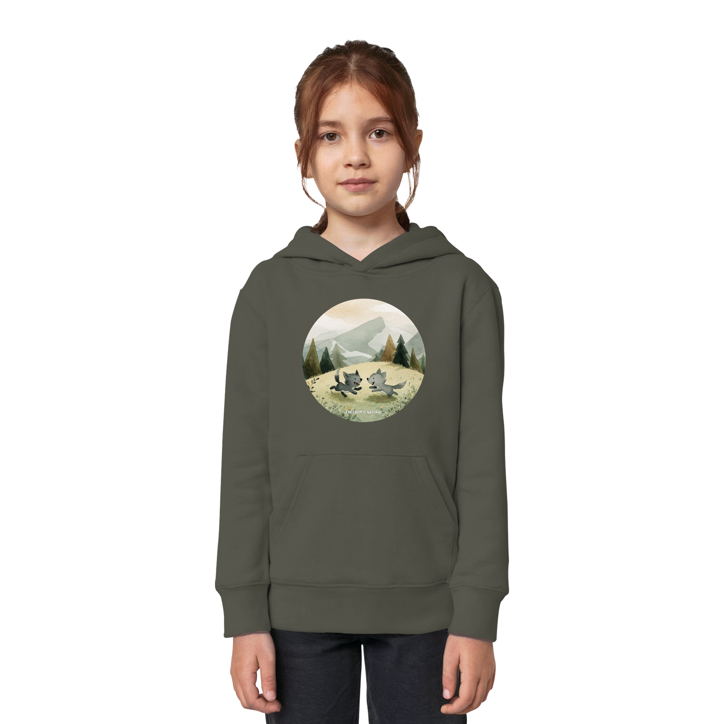 Wölfe Kids - Kids Organic Hoodie