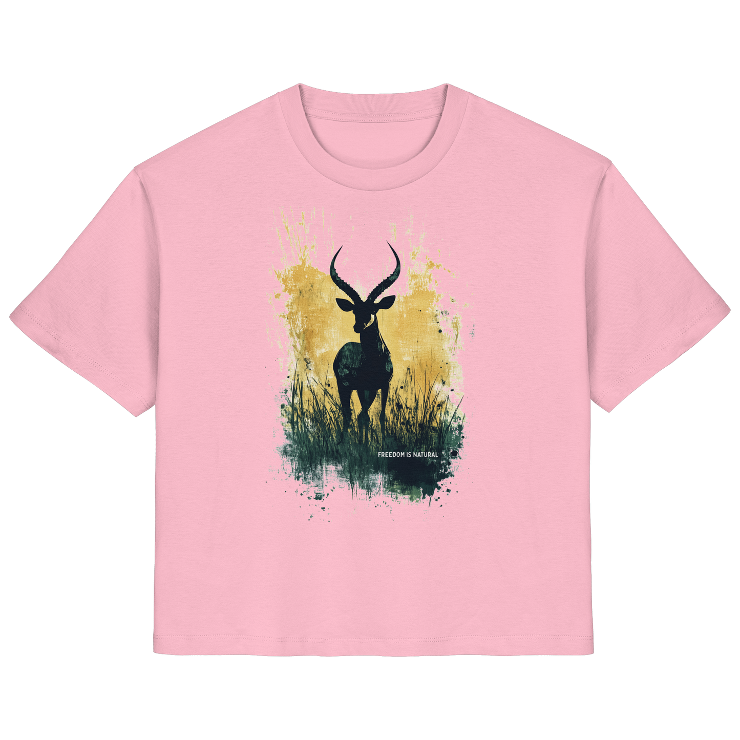 Antilope Watercolor Style - Ladies Organic Shirt