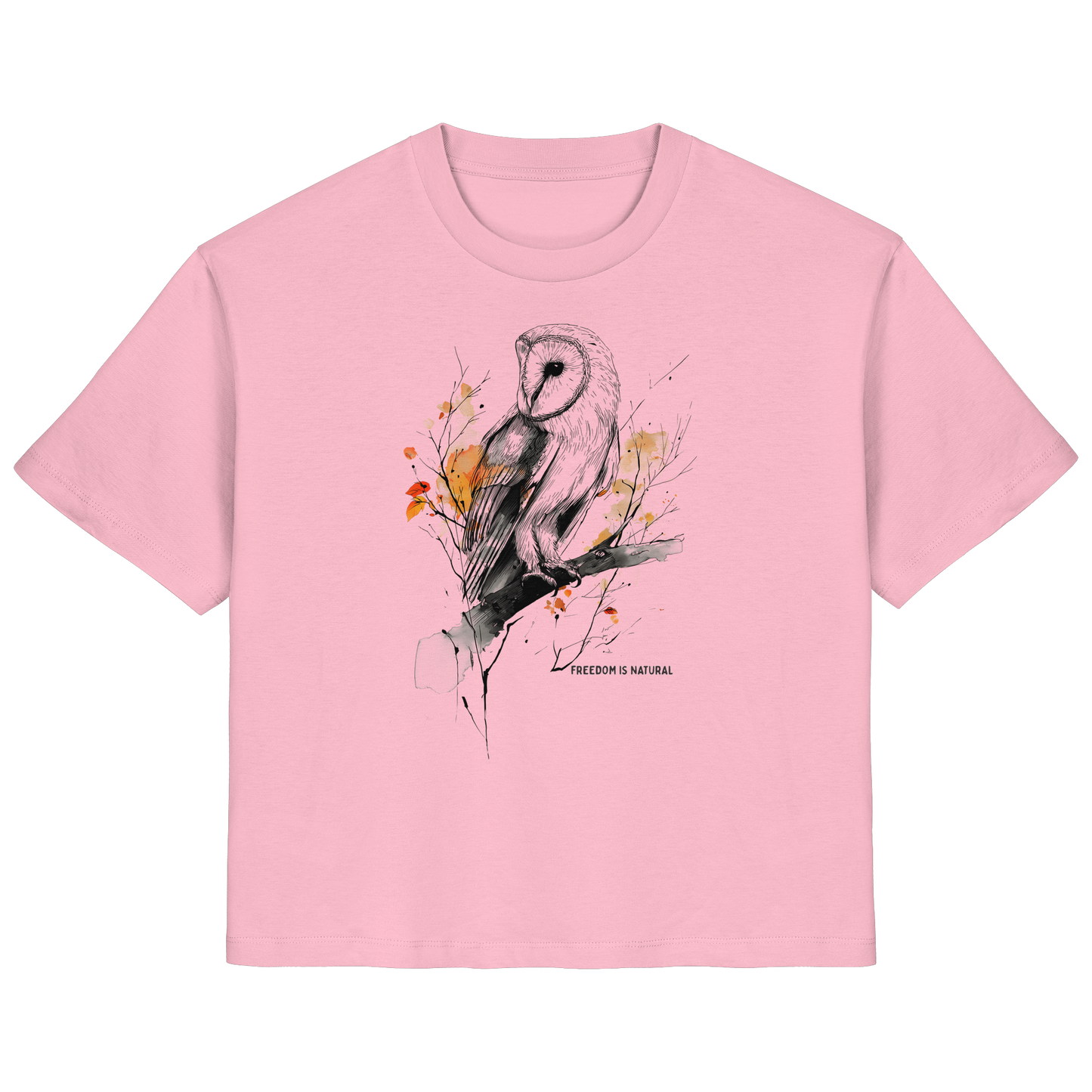 Eule Sketch Art Style - Ladies Organic Shirt