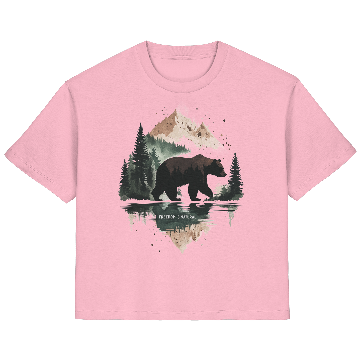 Bär Watercolor Style - Ladies Organic Shirt