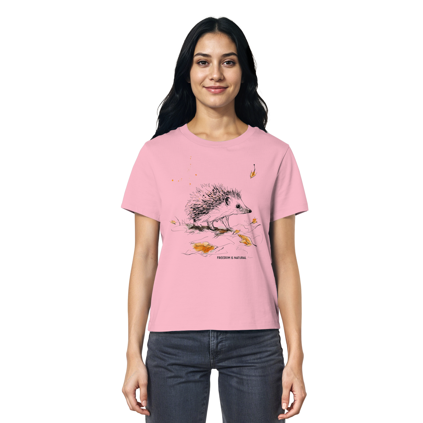 Igel Sketch Art Style - Ladies Organic Shirt