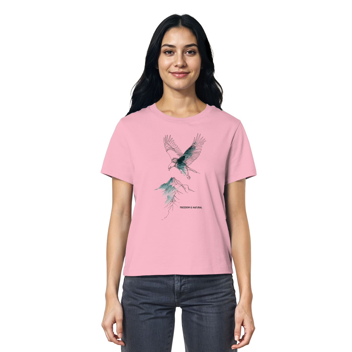 Adler Sketch Art Style - Ladies Organic Shirt