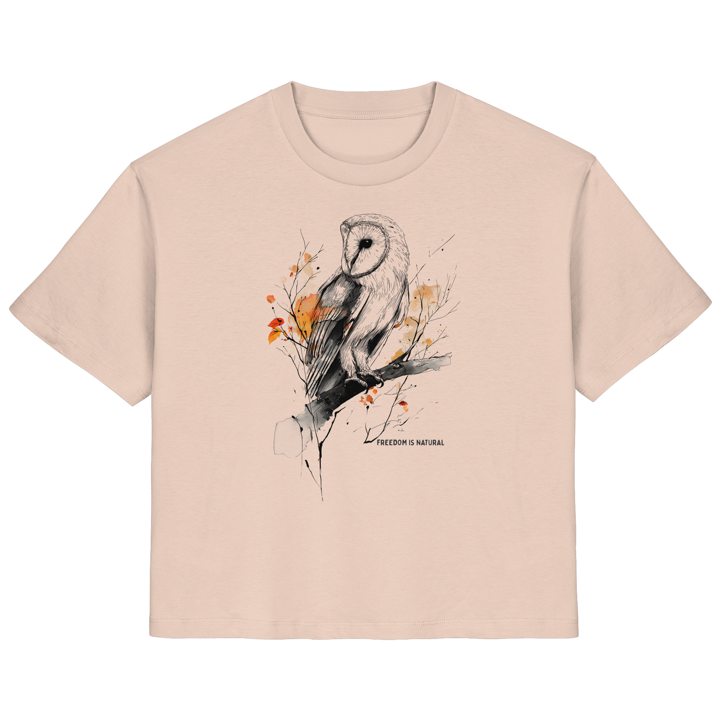 Eule Sketch Art Style - Ladies Organic Shirt