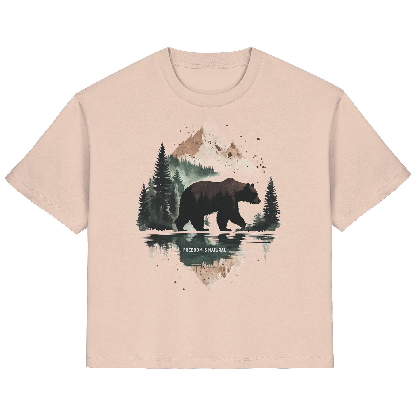 Bär Watercolor Style - Ladies Organic Shirt