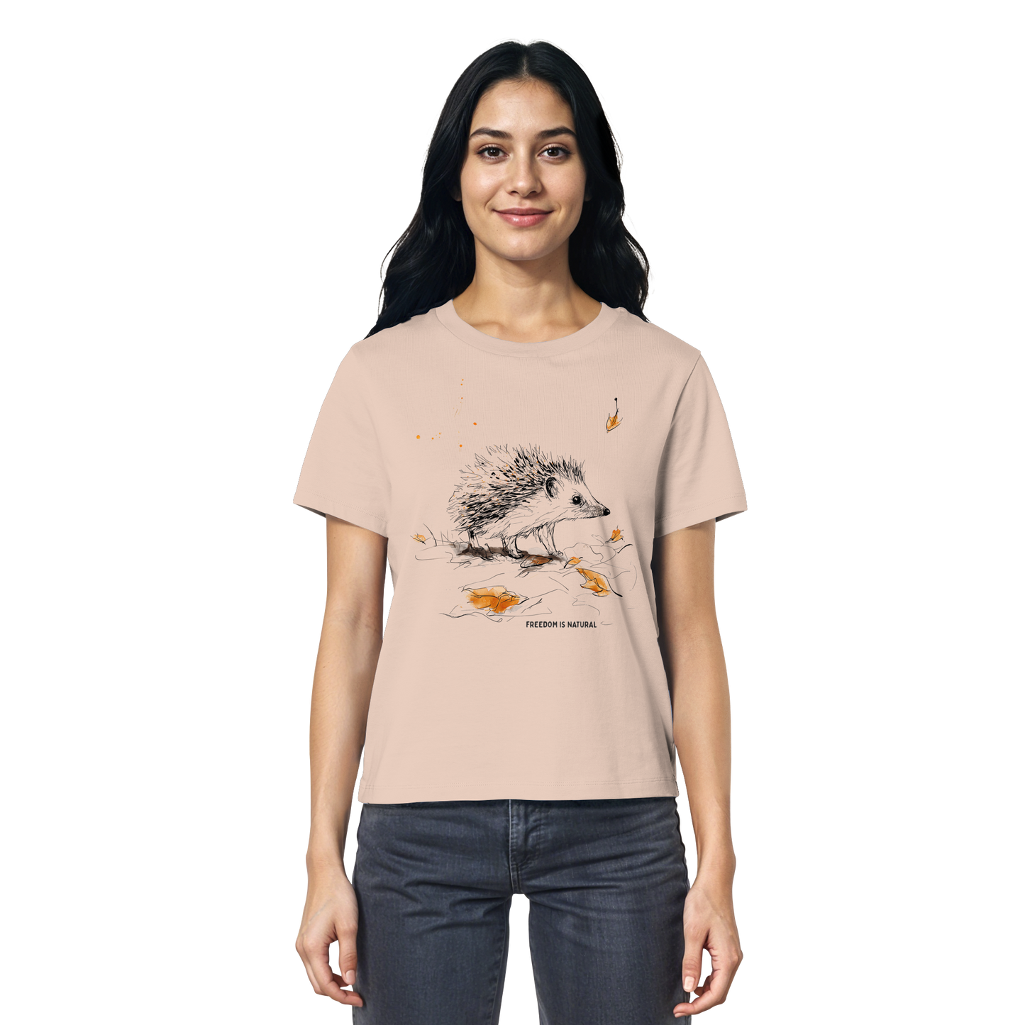 Igel Sketch Art Style - Ladies Organic Shirt