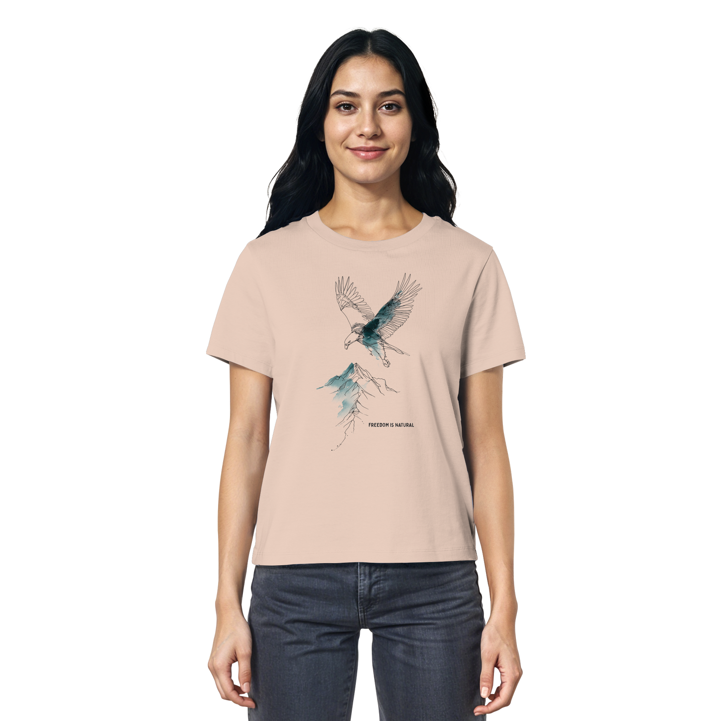 Adler Sketch Art Style - Ladies Organic Shirt