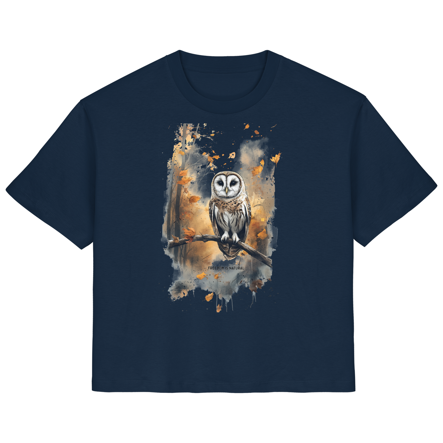 Eule Watercolor Style - Ladies Organic Shirt
