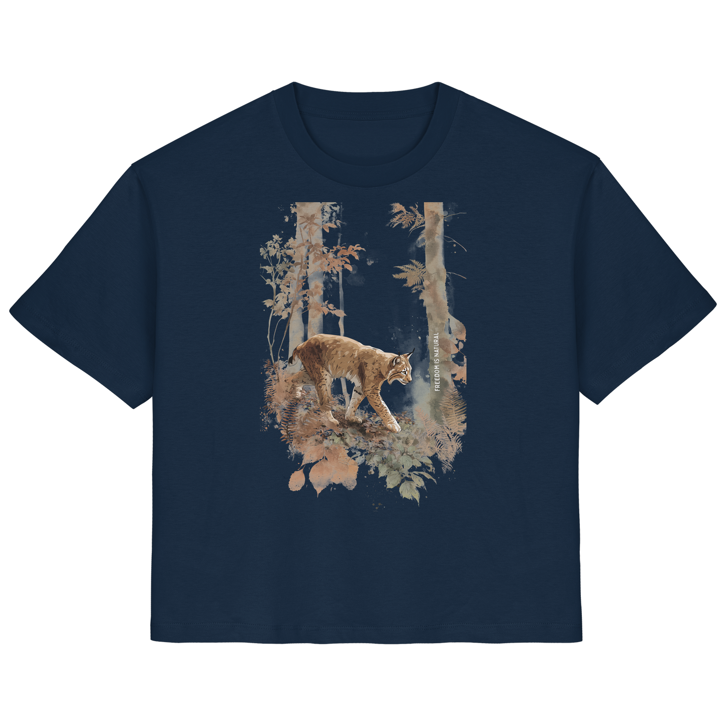 Luchs Watercolor Style - Ladies Organic Shirt