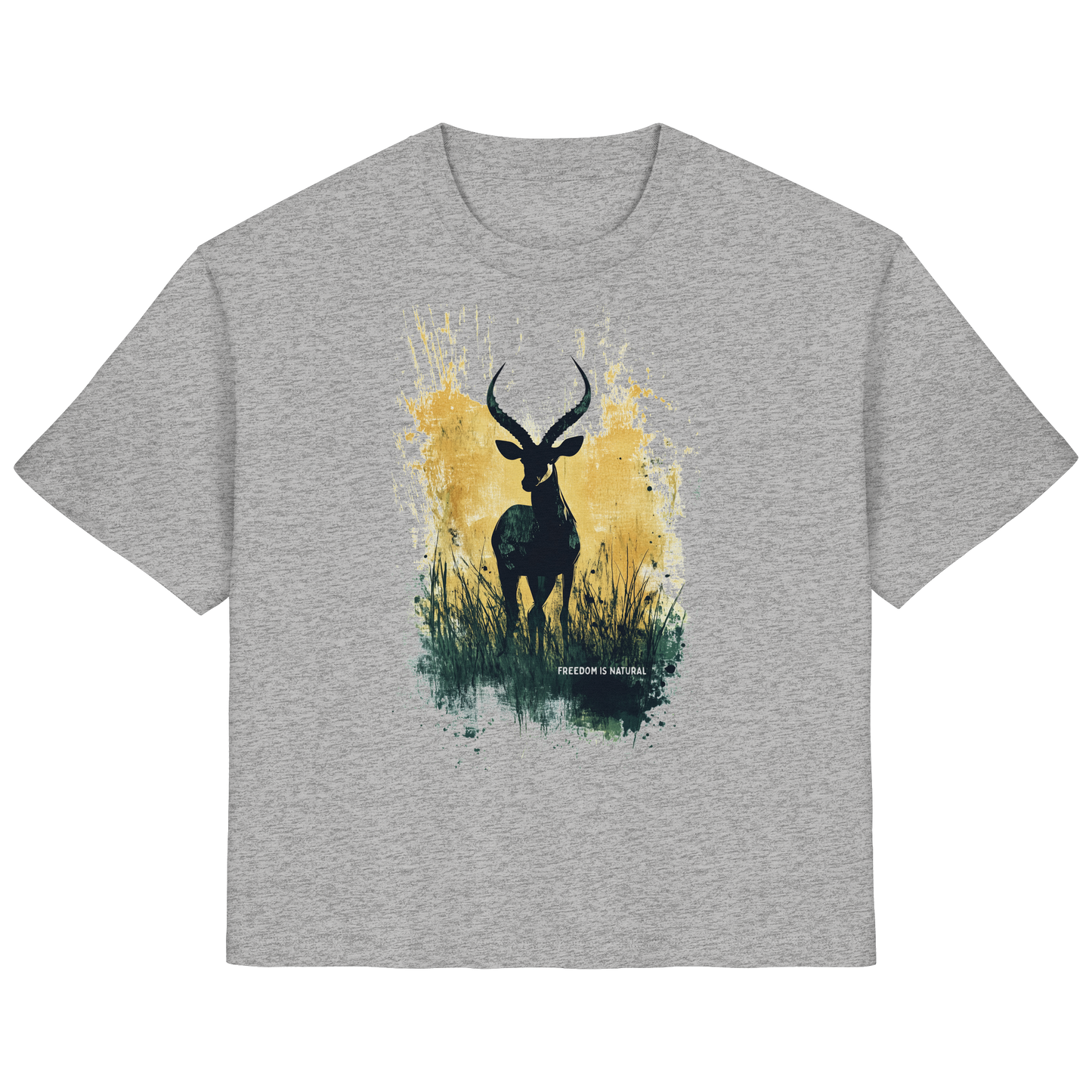 Antilope Watercolor Style - Ladies Organic Shirt