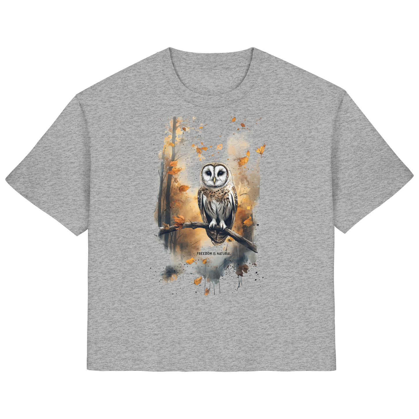 Eule Watercolor Style - Ladies Organic Shirt