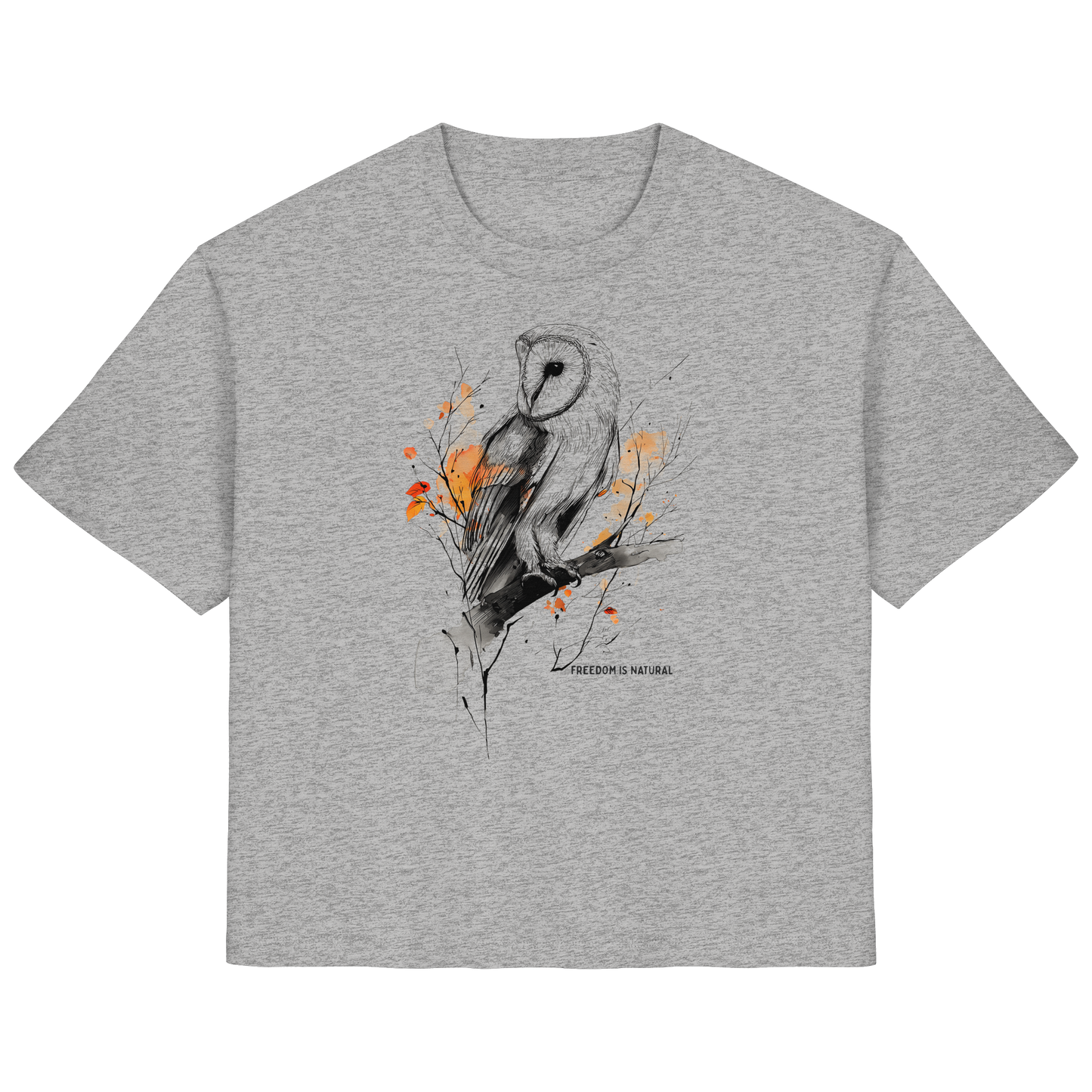 Eule Sketch Art Style - Ladies Organic Shirt