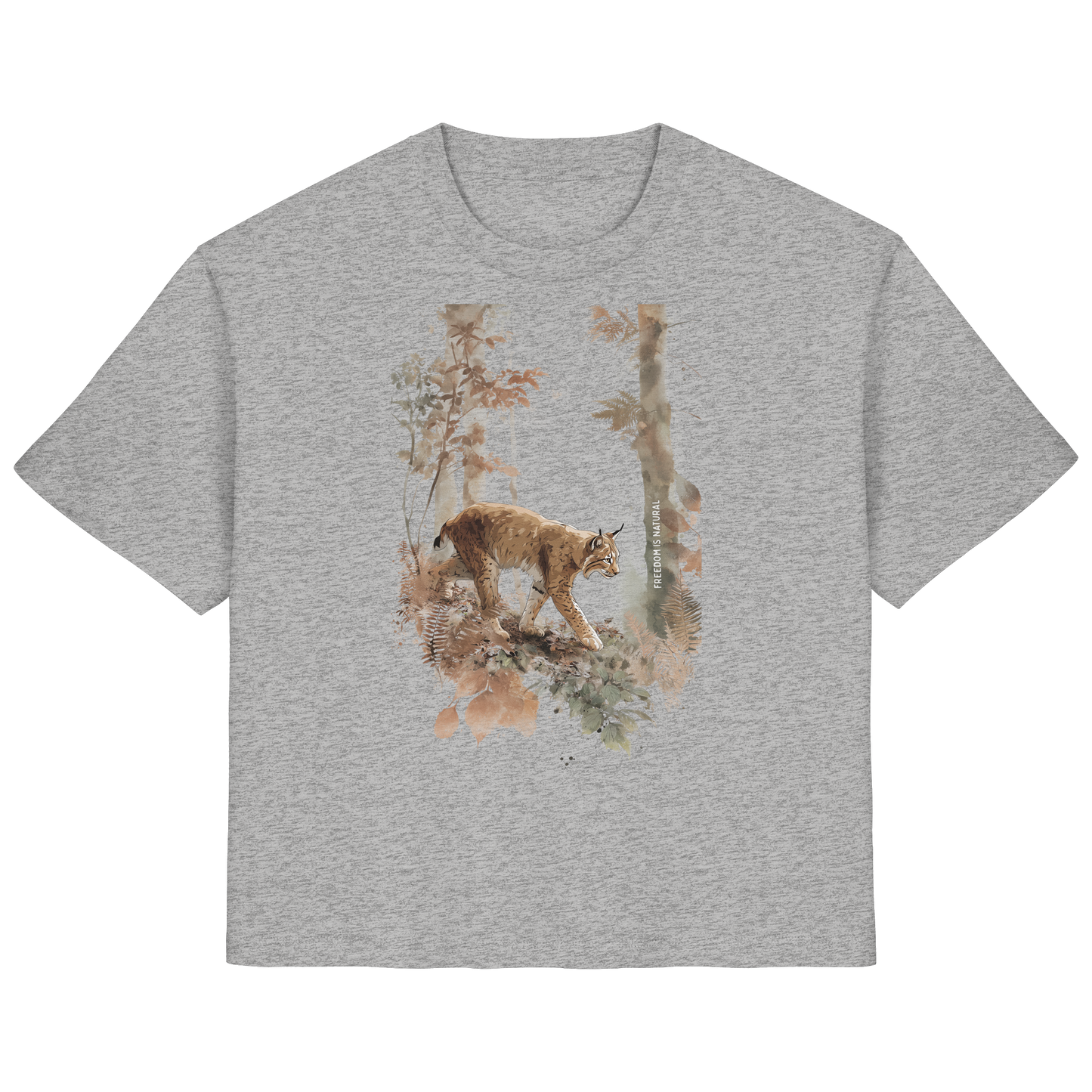 Luchs Watercolor Style - Ladies Organic Shirt