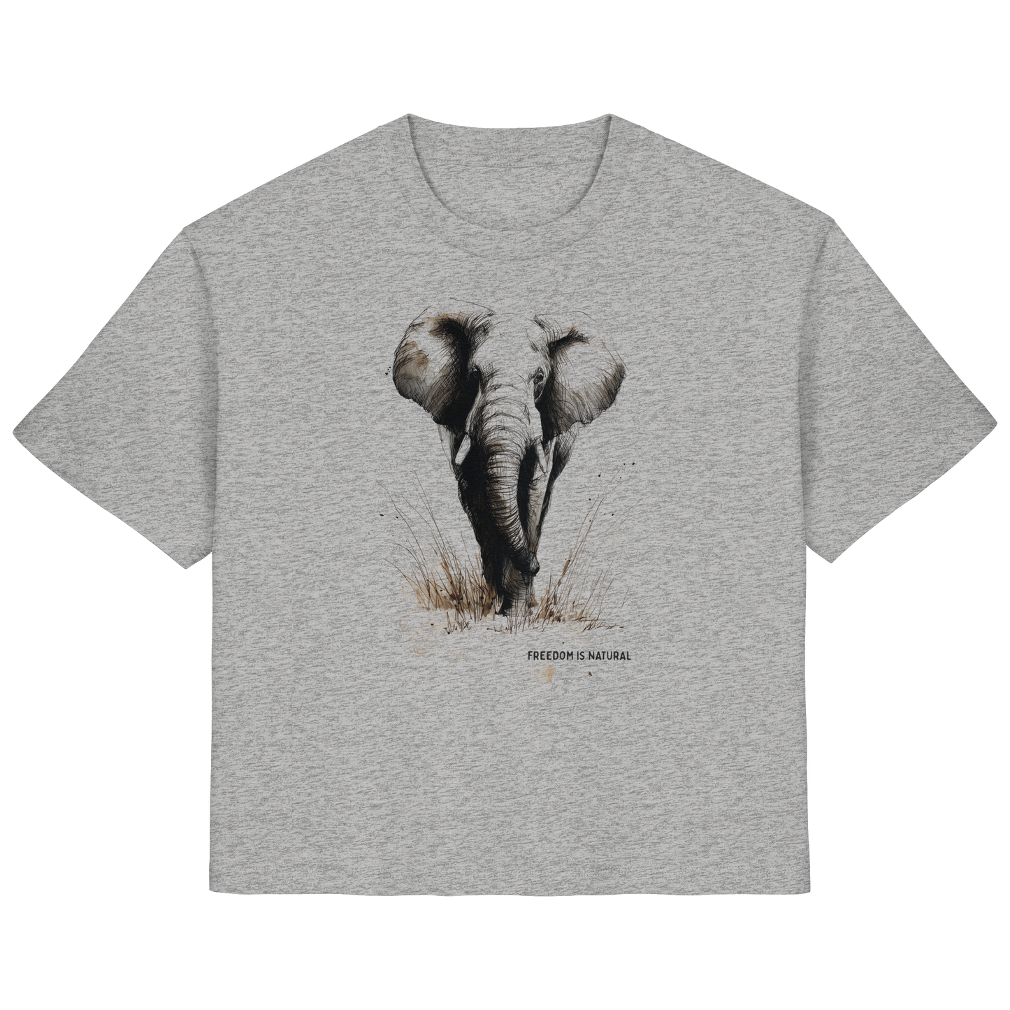 Elefant Sketch Art Style - Ladies Organic Shirt