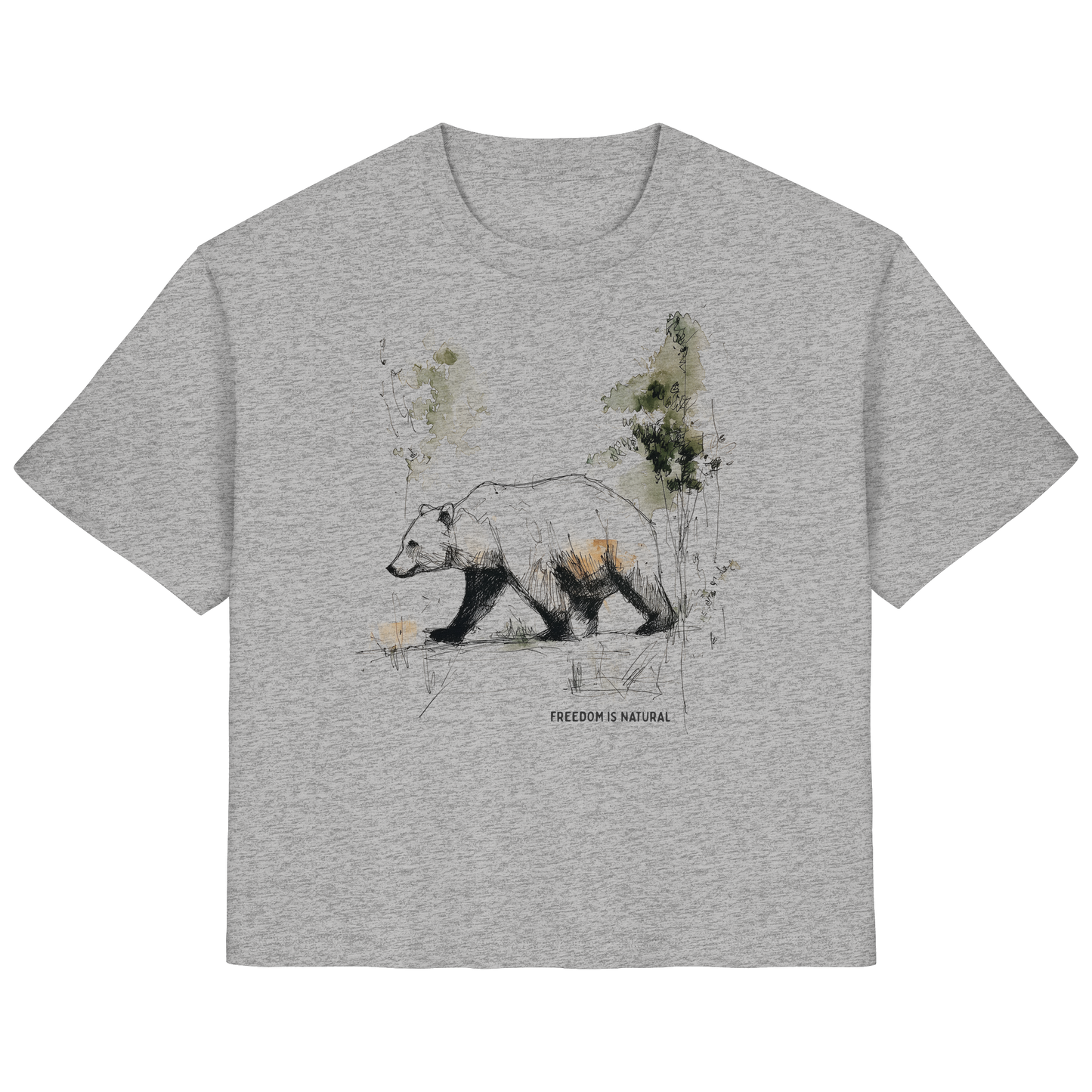 Bär Sketch Art Style - Ladies Organic Shirt