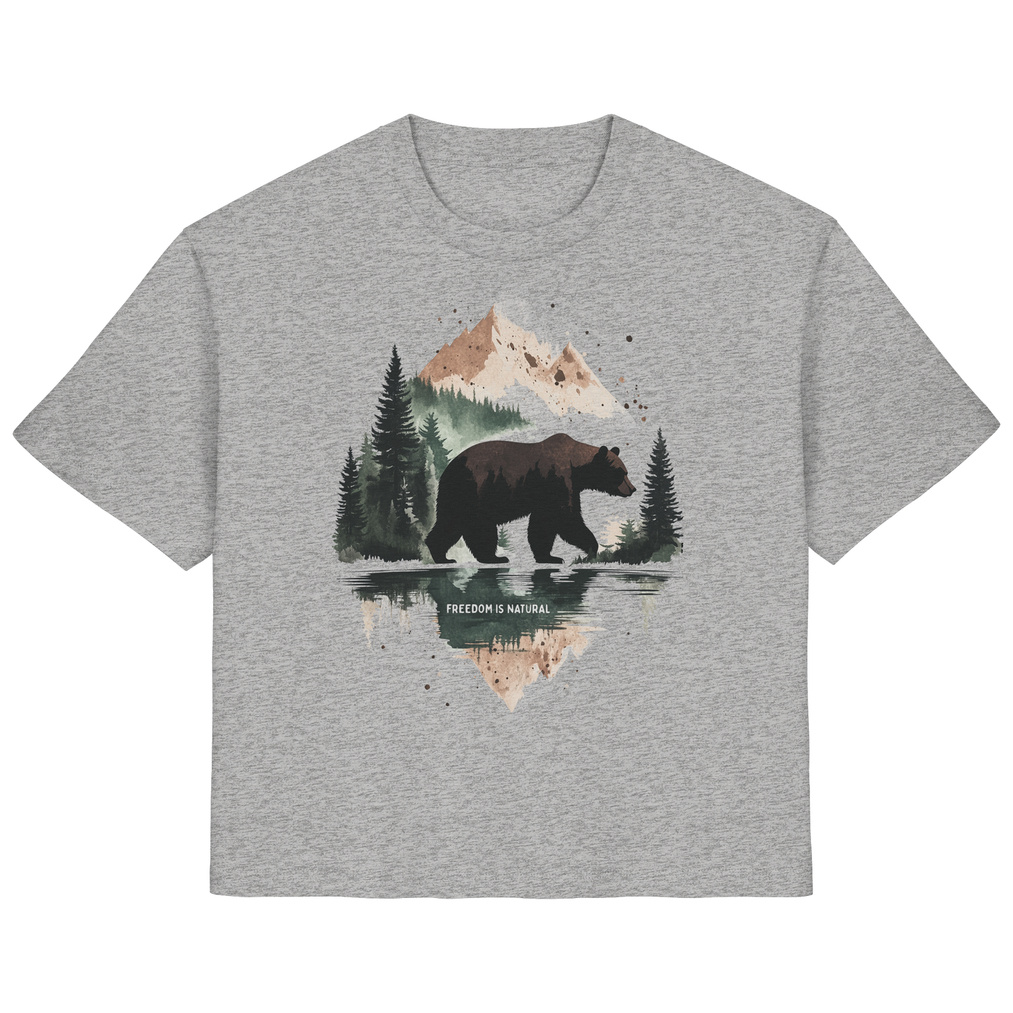 Bär Watercolor Style - Ladies Organic Shirt