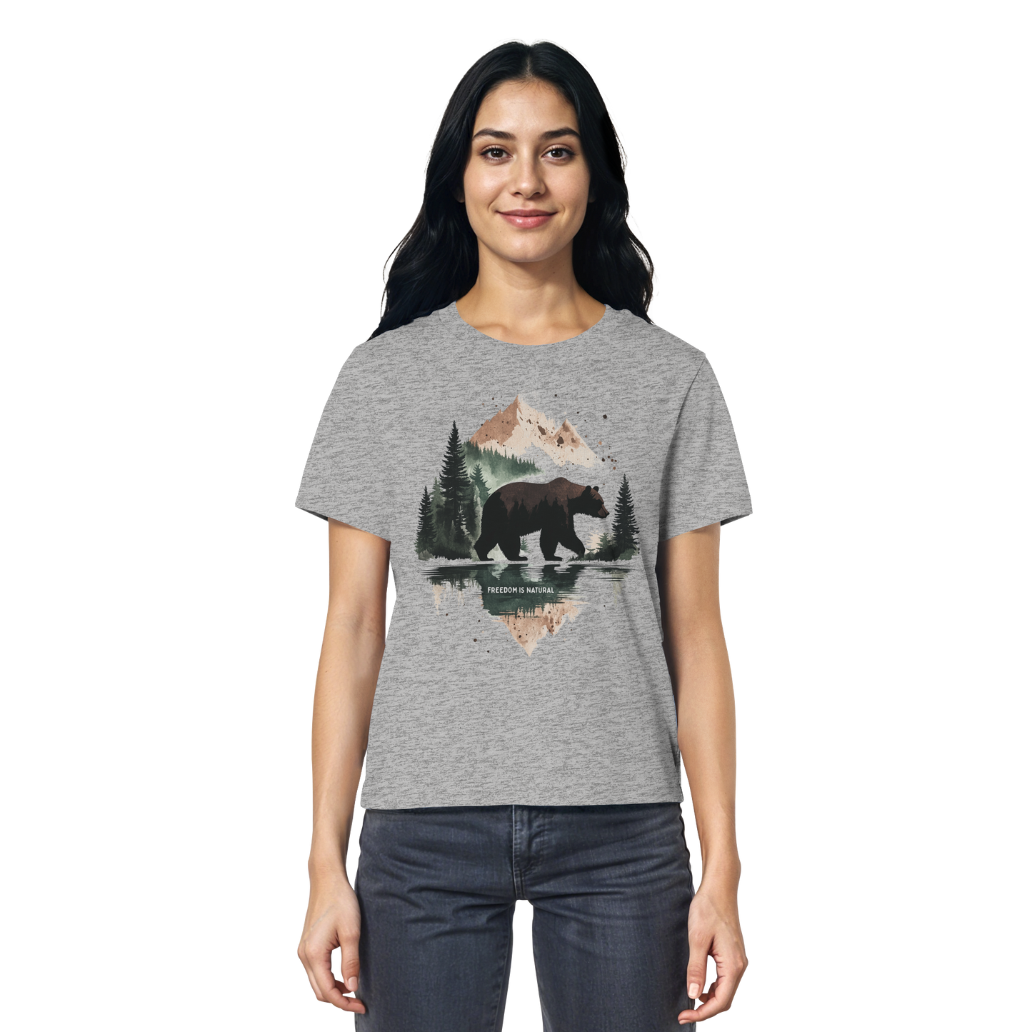 Bär Watercolor Style - Ladies Organic Shirt