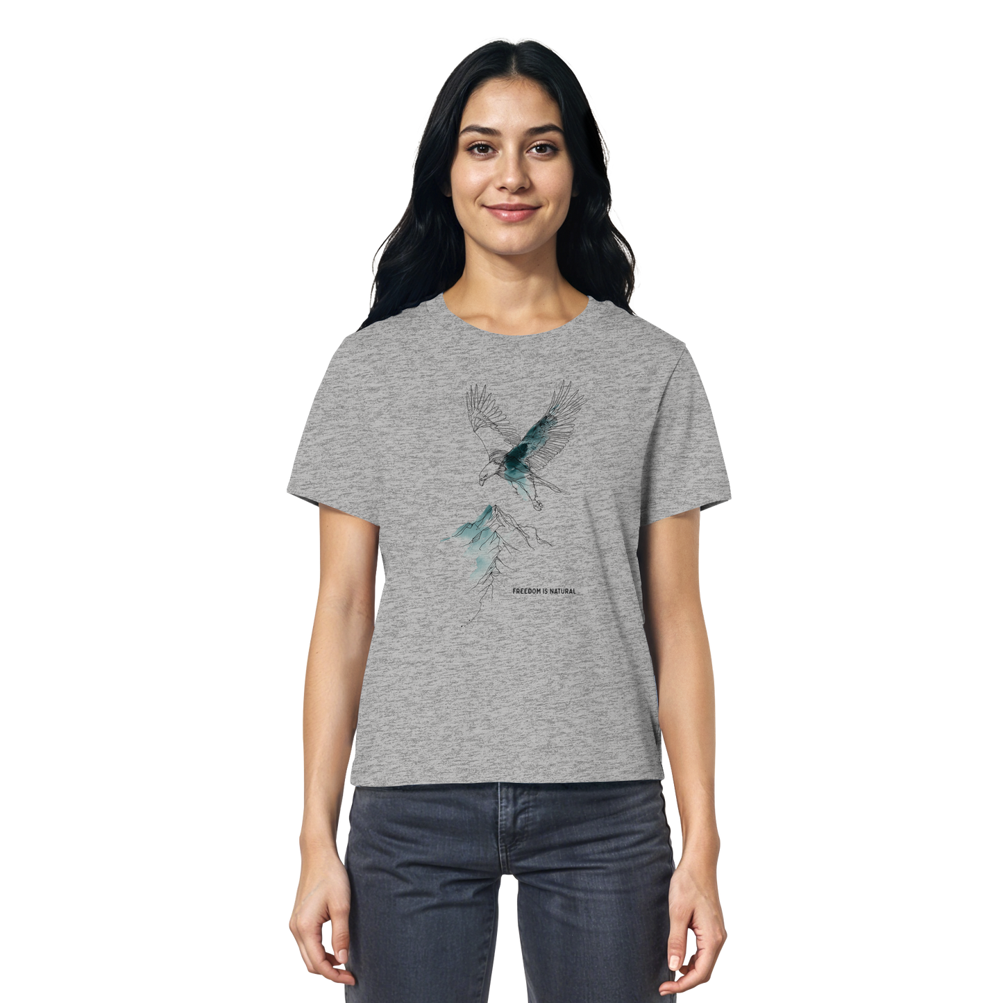 Adler Sketch Art Style - Ladies Organic Shirt
