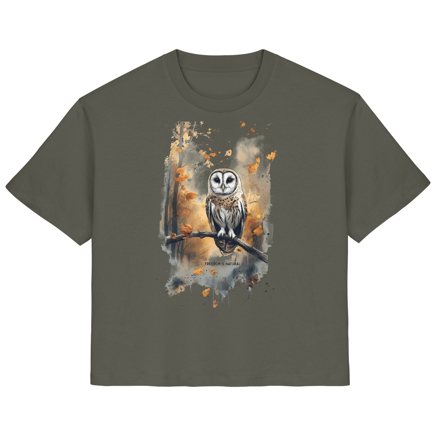 Eule Watercolor Style - Ladies Organic Shirt