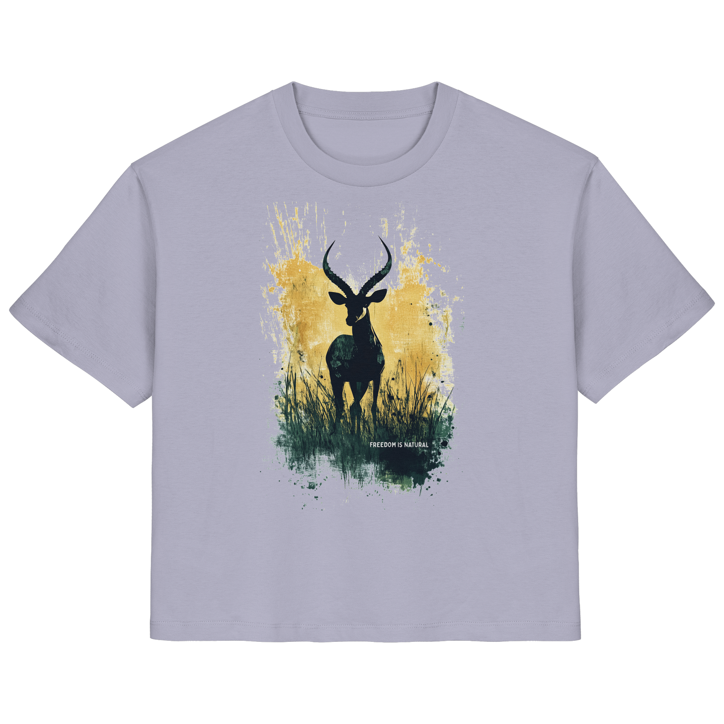 Antilope Watercolor Style - Ladies Organic Shirt