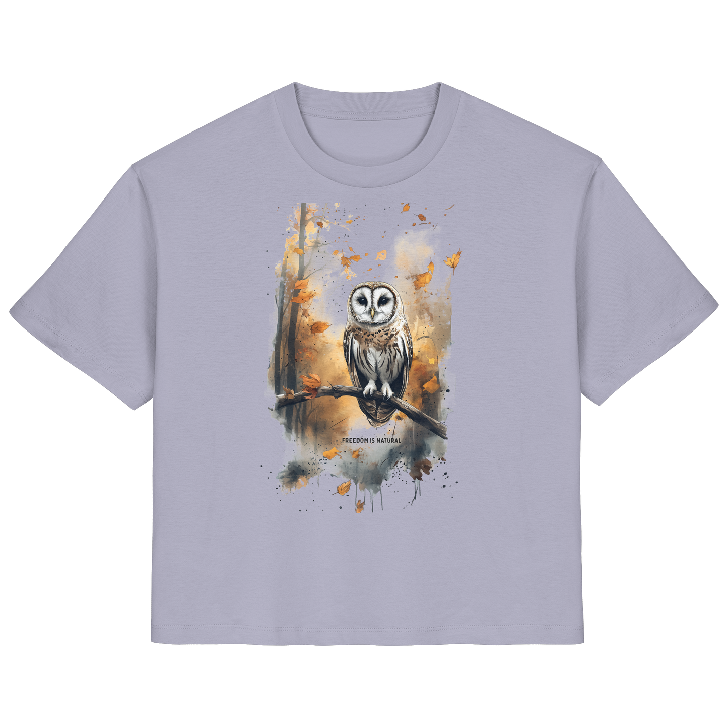 Eule Watercolor Style - Ladies Organic Shirt