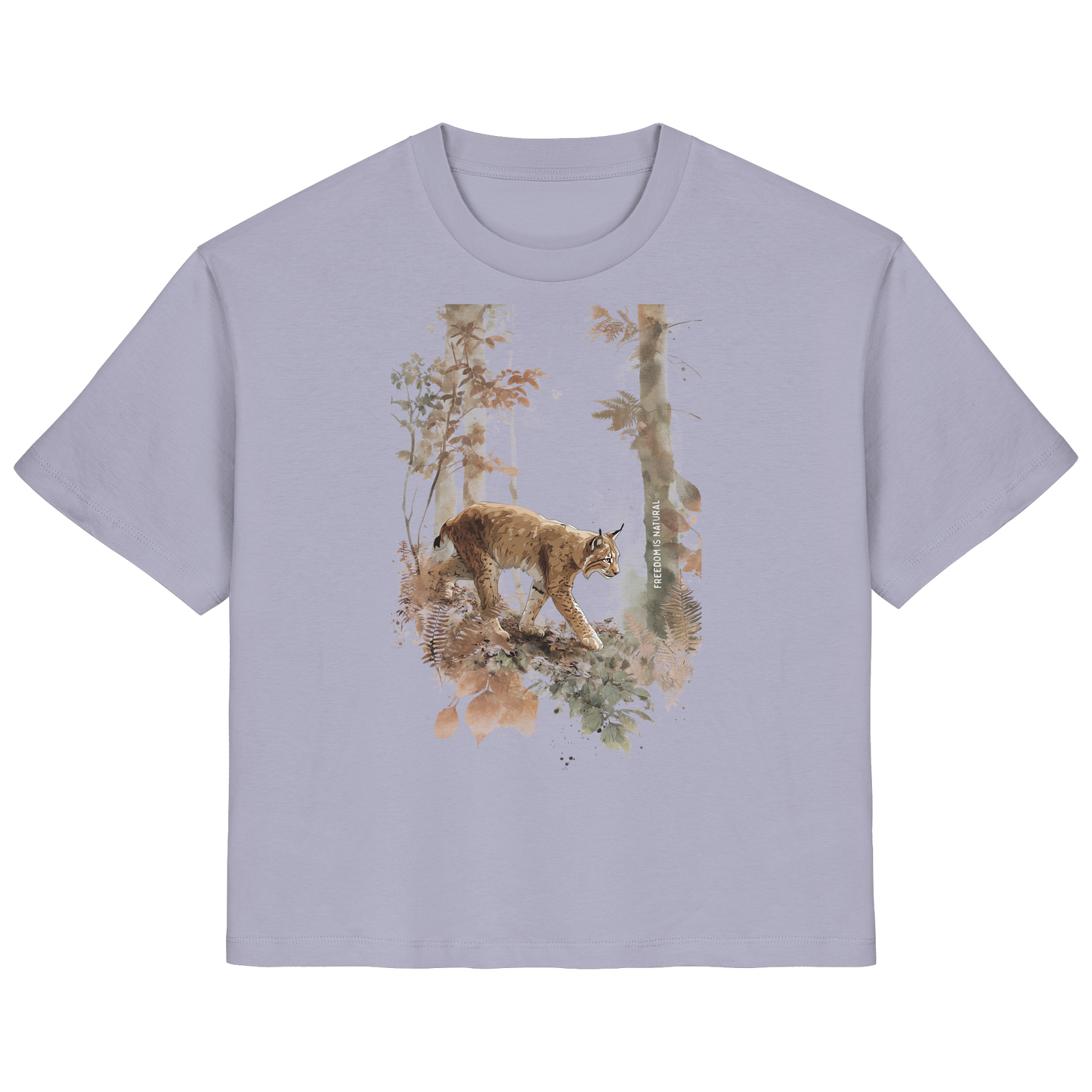 Luchs Watercolor Style - Ladies Organic Shirt