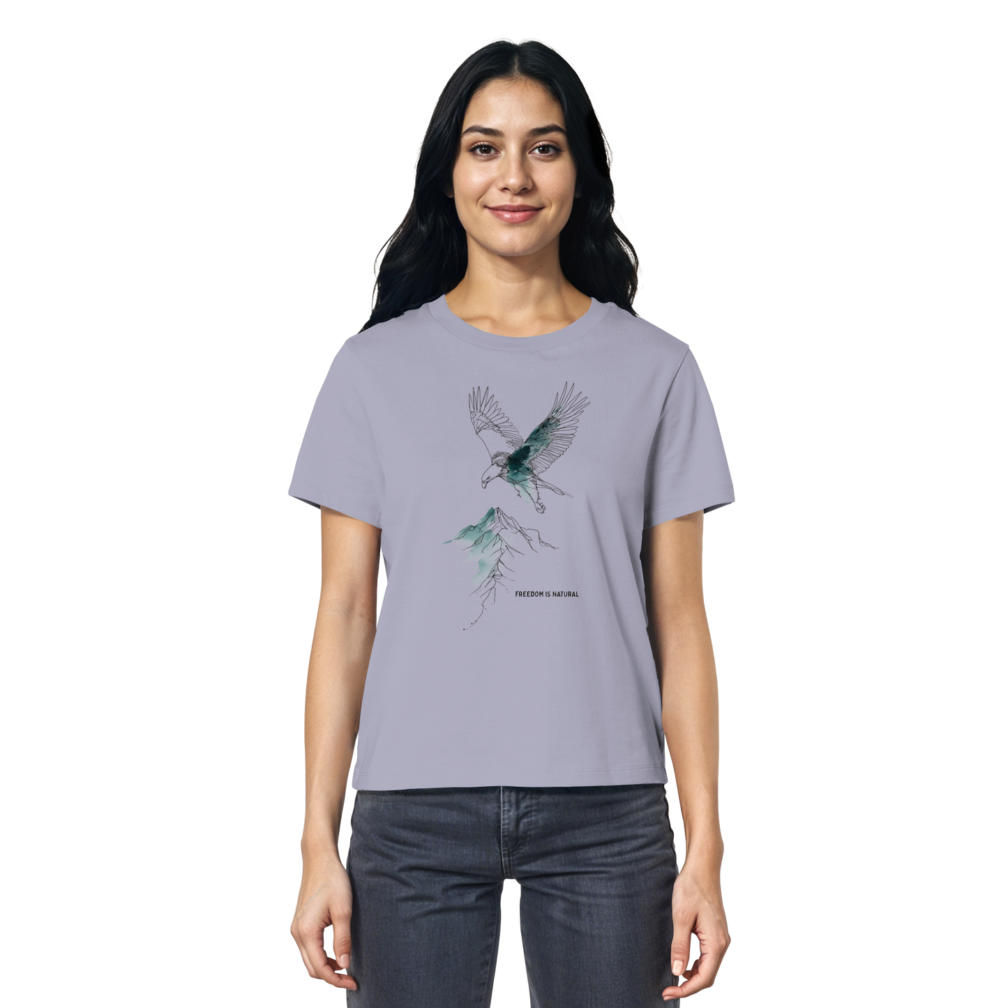 Adler Sketch Art Style - Ladies Organic Shirt