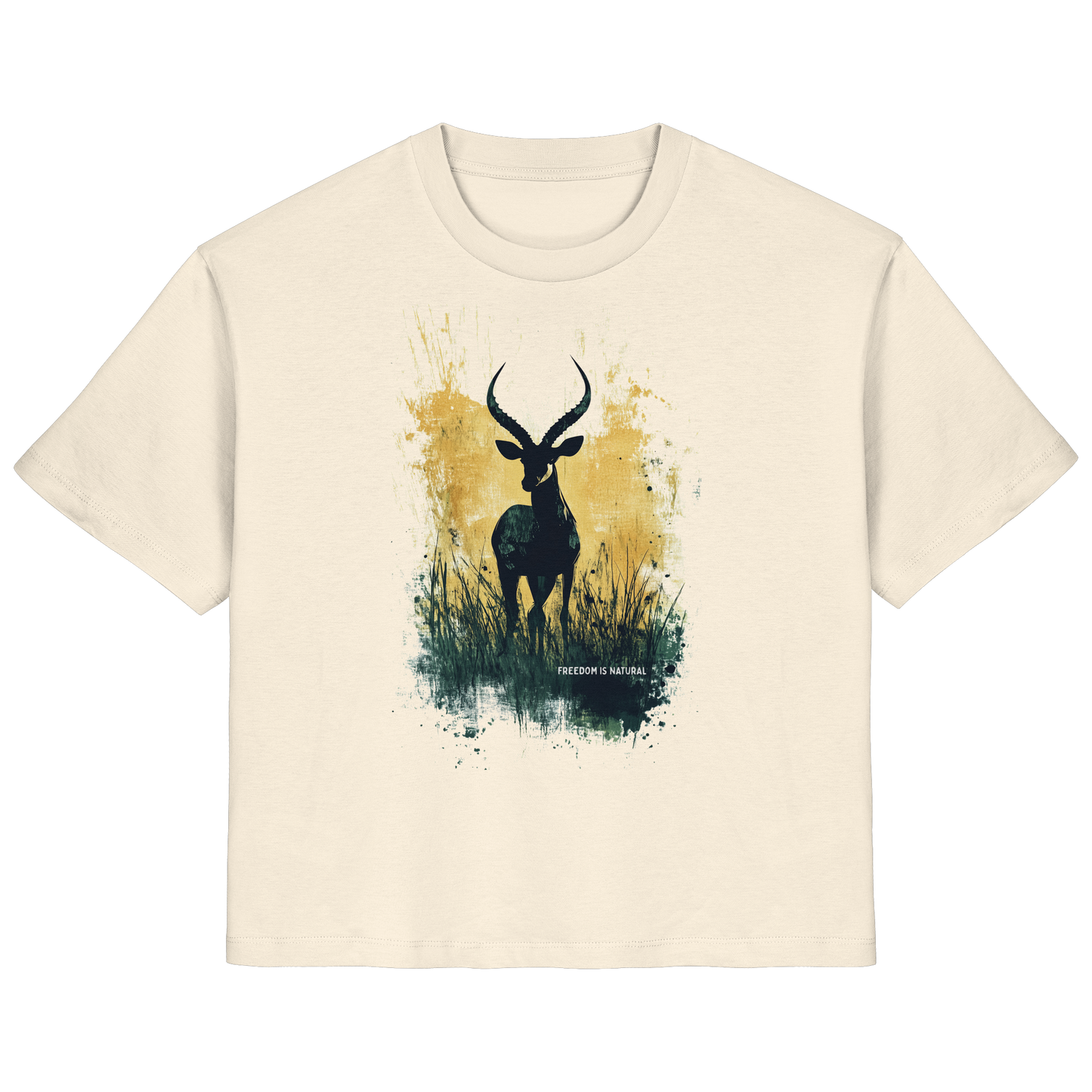Antilope Watercolor Style - Ladies Organic Shirt