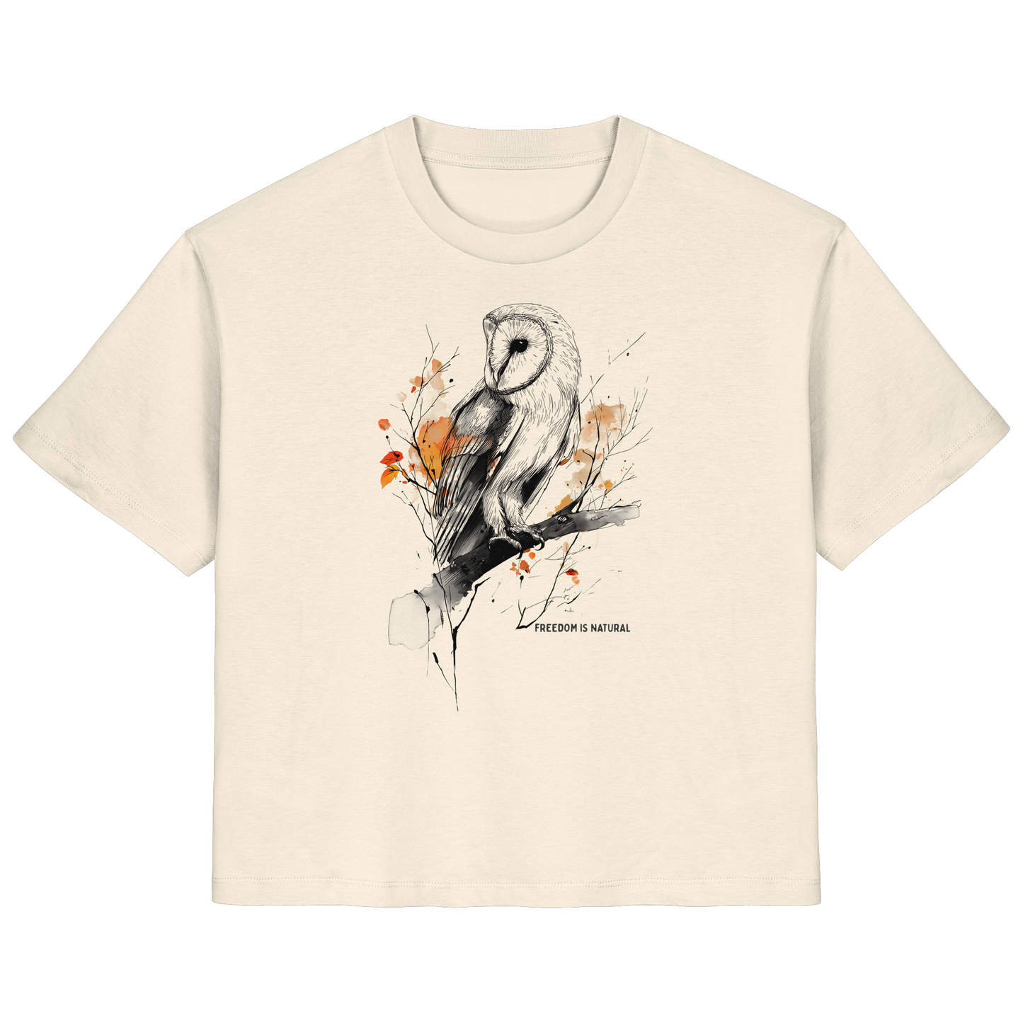 Eule Sketch Art Style - Ladies Organic Shirt