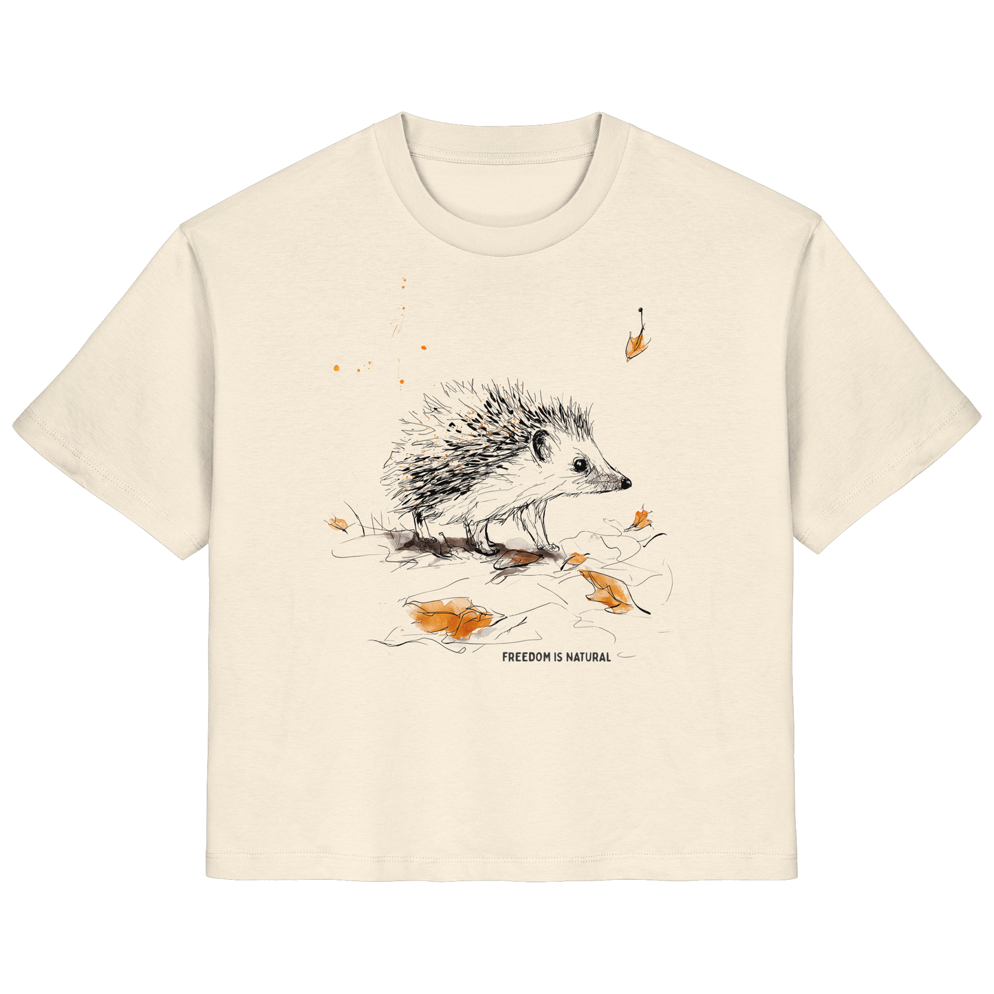 Igel Sketch Art Style - Ladies Organic Shirt