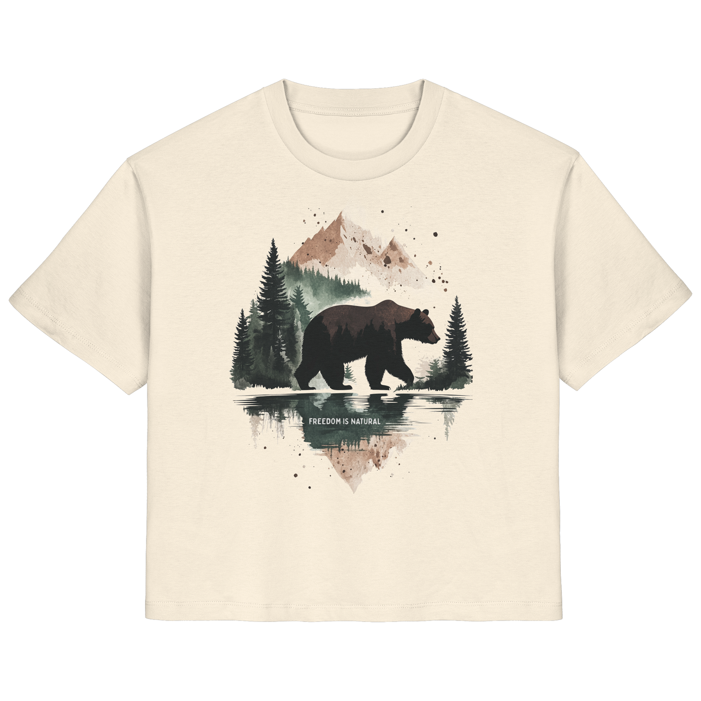 Bär Watercolor Style - Ladies Organic Shirt