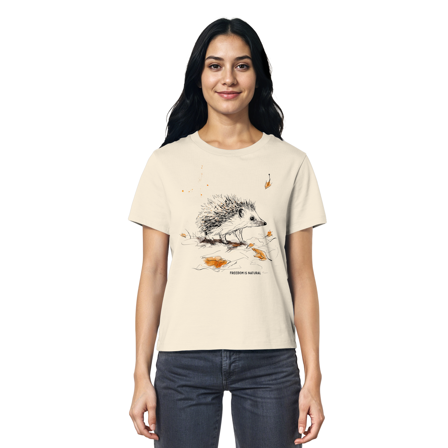 Igel Sketch Art Style - Ladies Organic Shirt