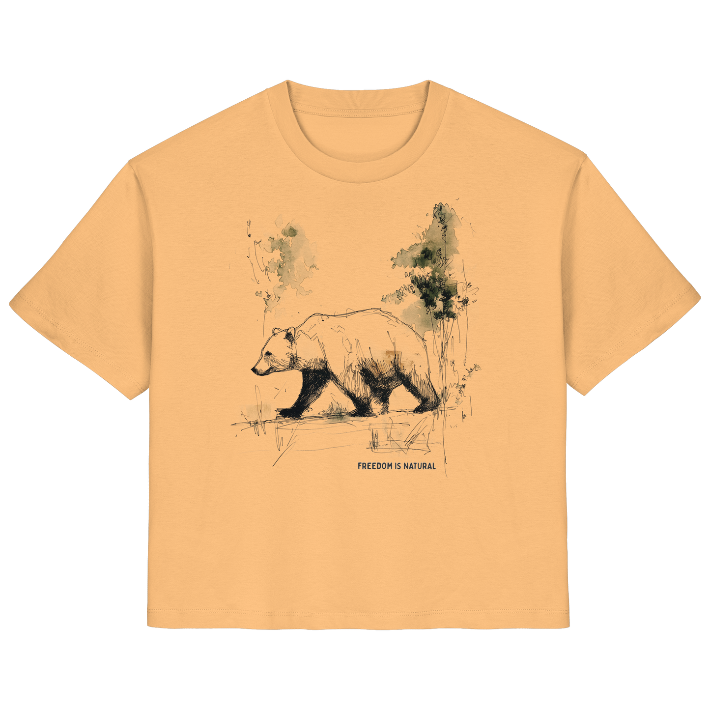 Bär Sketch Art Style - Ladies Organic Shirt