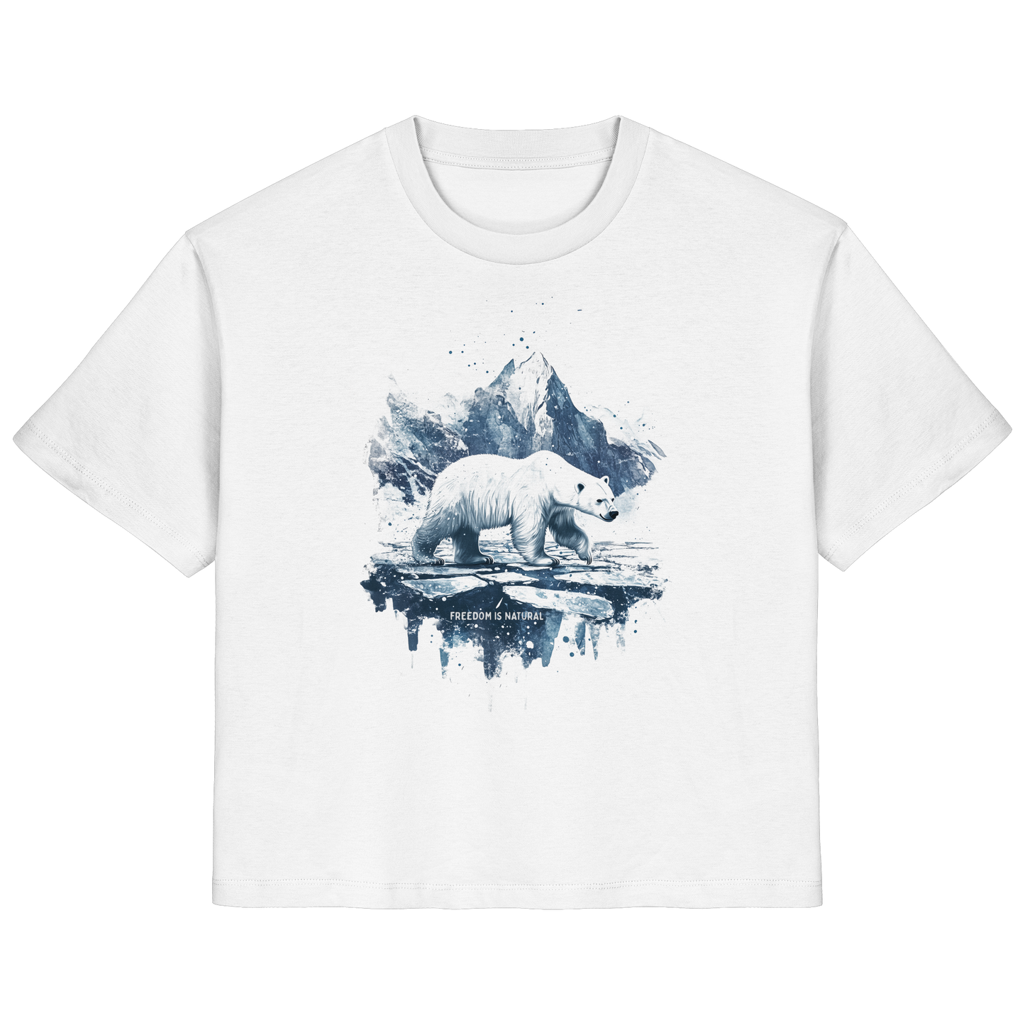 Eisbär Watercolor Style - Ladies Organic Shirt