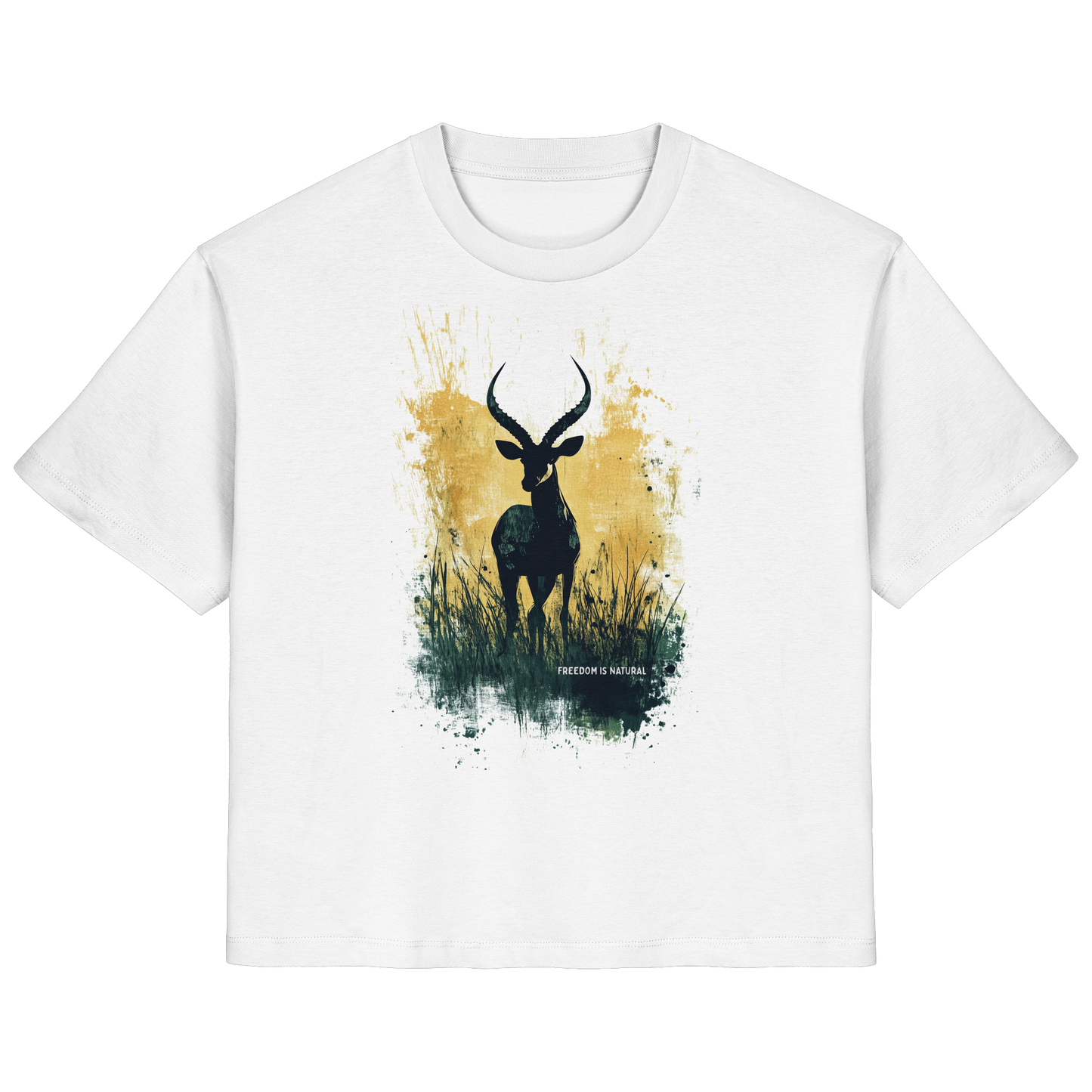 Antilope Watercolor Style - Ladies Organic Shirt