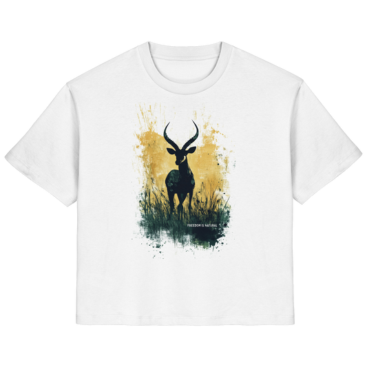 Antilope Watercolor Style - Ladies Organic Shirt