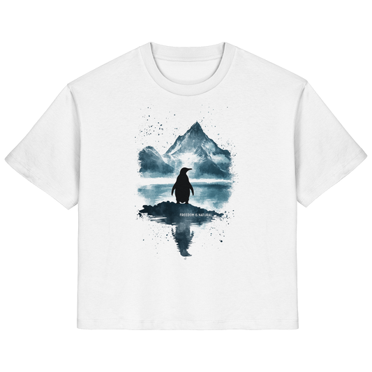 Pinguin Watercolor Style - Ladies Organic Shirt