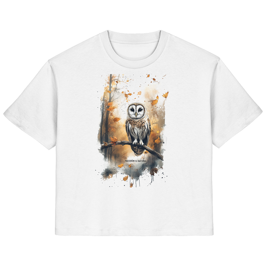 Eule Watercolor Style - Ladies Organic Shirt