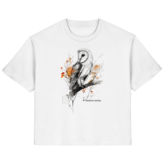 Eule Sketch Art Style - Ladies Organic Shirt
