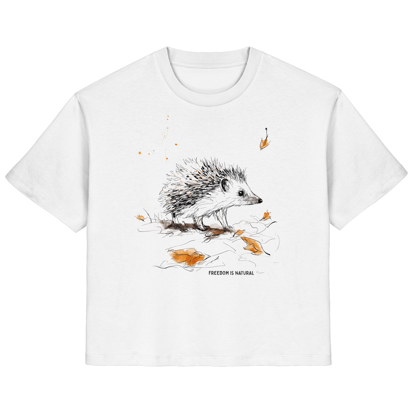 Igel Sketch Art Style - Ladies Organic Shirt