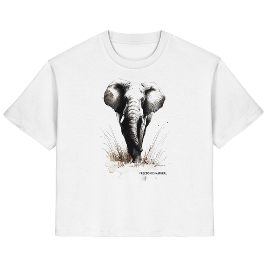 Elefant Sketch Art Style - Ladies Organic Shirt
