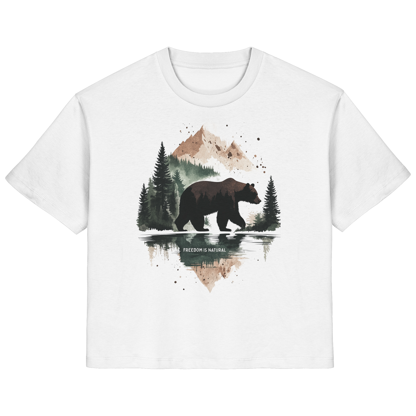 Bär Watercolor Style - Ladies Organic Shirt